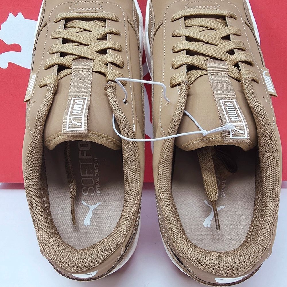 PUMA Men's Skate Court Buck Sneaker Low Top Softfoam Brown Lace Up Size 8.5 NIB - Picture 8 of 14